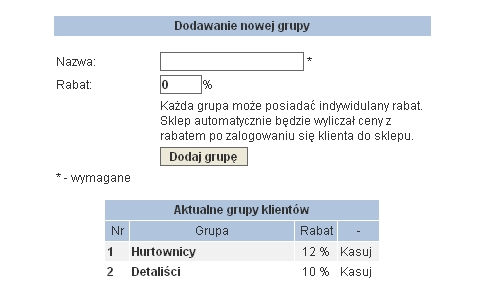 informacje dotyczące poszczególnych grup. Rys. 33 2.5.