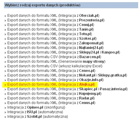 2.6.7 Integracja z Alejka.