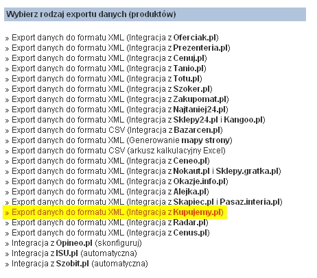 2.6.8 Integracja z Kupujemy.