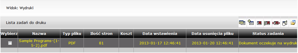 3. Import zadań do wydruku System BCW pozwala drukować własne dokumenty.