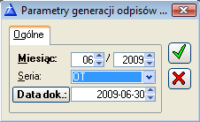 Po wpisaniu danych, należy nacisnąć przycisk: i zapisania odpisu. [Zapisz] w celu zatwierdzenia 10.8.