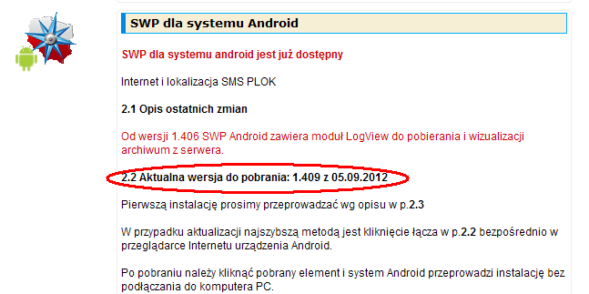 Aktualizacja oprogramowania Po pierwszej instalacji, w przyszłości w celu aktualizacji nie ma potrzeby podłączania urządzenia do komputera PC.