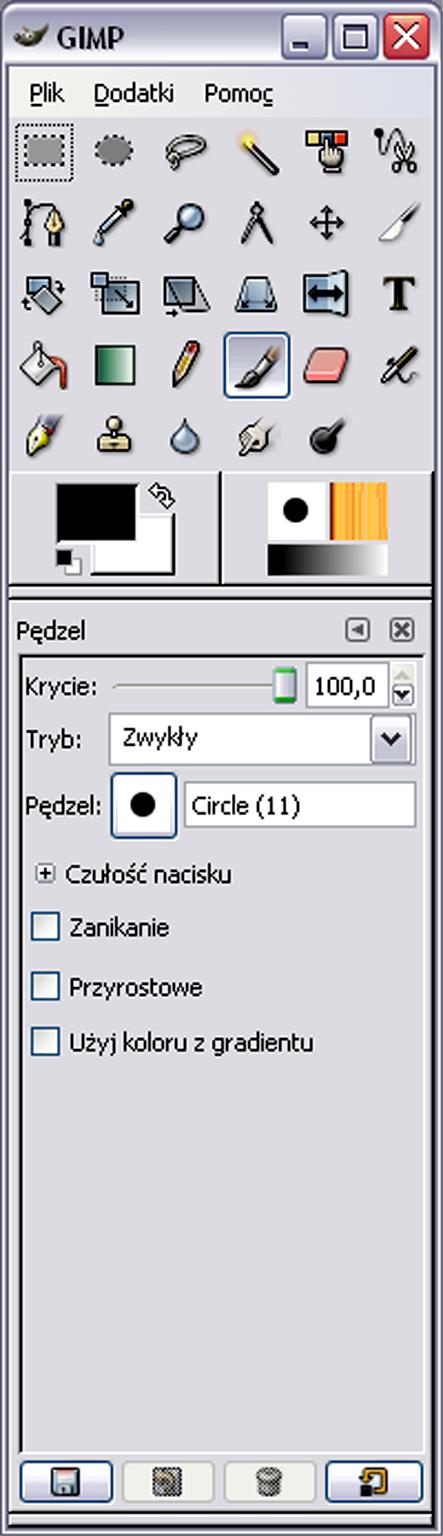 1. Instalacja i uruchomienie, interfejs programu Instalacja programu GIMP jest bardzo prosta. Trzeba po pierwsze zainstalować bibliotekę GTK a następnie sam program GIMP.