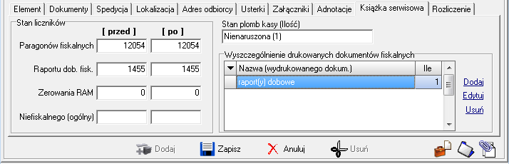 Załączniki Zawiera informacje, o dostarczonych wraz z urządzeniem załącznikach np. kable, instrukcje, opakowania itp.