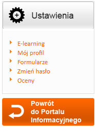 7. Dodatkowe funkcjonalności platformy Dodatkowe funkcjonalności platformy dostępne są w menu.