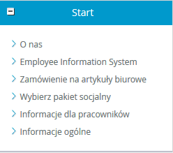 Najważniejsze obszary głównego widoku Rysunek 11 Obszar "Start" 2.