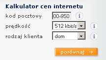 Tak porównasz ceny internetu w każdej miejscowości w Polsce gdzie mieszkasz? jak szybki internet? Wprowadź kod pocztowy miejsca zamieszkania, dla którego robisz porównanie cen internetu.