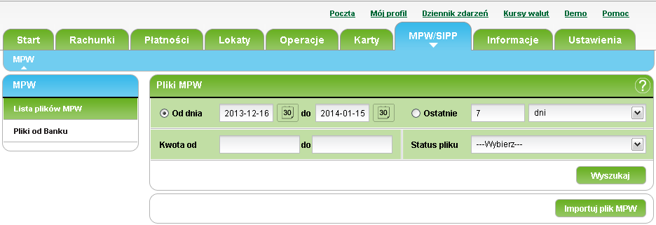 Funkcjonalność usługi Masowe Przelewy Wychodzące (MPW) w systemie plusbank24 Instrukcja prezentuje podstawową funkcjonalność usługi MPW w systemie plusbank24 - www.plusbank24.pl Pomoc w zakresie usługi MPW: (61) 66-44-240 lub mpw@plusbank.