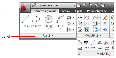 Przeglądarka menu menu zawierające zestaw poleceń i funkcji wykorzystywanych do otwierania, zapisywania, eksportowania, publikowania i ustawiania opcji programu.