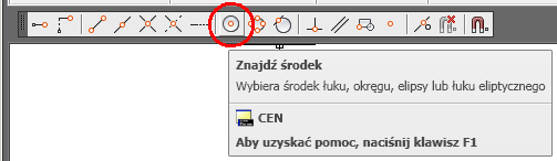 Rys. 10 2. Kliknijmy narzędzie Znajdź punkt końcowy na pasku Lokalizacja, rys. 11. Rys. 11 3.