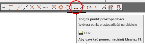 Narysujmy okrąg II tą drugą metodą: 1. Kliknijmy narzędzie Okrąg, na wstędze Narzędzia główne, rys. 10. 2. Kliknijmy narzędzie Znajdź środek na pasku Lokalizacja, rys. 12. 3. Kliknijmy okrąg I (Uwaga!