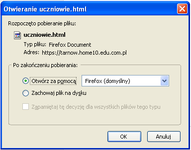 Etapy prac Rysunek 16. Pobieranie pliku zawierającego listę kont i haseł.