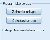 4. Konfiguracja programu Aby dokonać pierwszej konfiguracji wchodzimy na zakładkę Konfiguracja programu. Tam wybieramy ikonę Konfiguracja Widzimy kilka opcji, które mają przypisane sobie funkcje.
