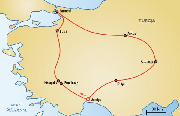 ORIENT EXPRESS PAMUKKALE - HIERAPOLIS - BURSA - ISTAMBUŁ - ANKARA - KAPADOCJA - KONYA REJS PO BOSFORZE LICZNE ZABYTKI Z