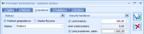 na zakładce Handlowe. Rys.