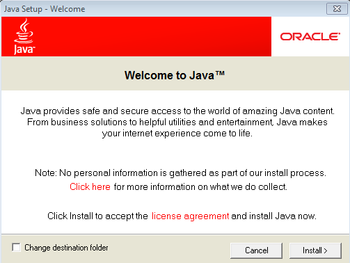 5.Java. W następnym kroku będzie potrzebna zainstalowana na komputerze obsługa Javy. Aby sprawdzić czy w naszej przeglądarce działa Java należy wejść na stronę: http://www.java.