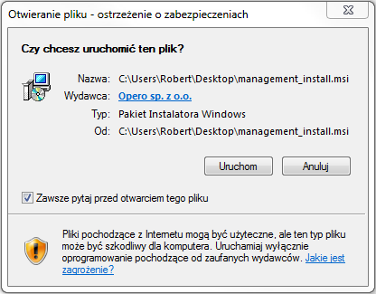INSTALACJA APLIKACJI W celu zainstalowania aplikacji Centralnego Zarządzania, należy pobrać ją z Panelu kontrolnego Xopero, udostępnionego na urządzeniu firmy QNAP.