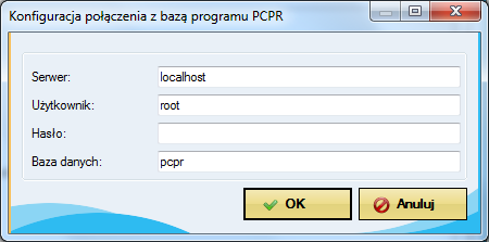 40 13.1.1. Import wniosków Import danych z bazy programu PCPR wymaga skonfigurowania połączenia z jego bazą.