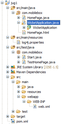 WICKET Co potrzebujesz Maven Eclipse + m2eclipse + edytory XML/HTML Wygenerowanie projektu mvn archetype:create \ -DarchetypeGroupId=org.apache.