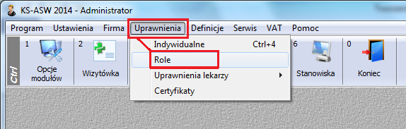 2.2. Aktualizacja baz słownikowych Rys. 24 Konto Administratora W menu Narzędzia modułu ASW44 Komunikacja dostępna jest funkcja pozwalająca odświeżyć szereg baz słownikowych.