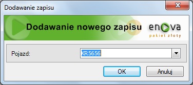 Wybór pojazdu do rozliczenia Rozliczenie przejazdów Rozliczenie przejazdów wydruk Rozliczanie opłat za korzystanie ze środowiska Przedsiębiorca korzystający z samochodów dla celów prowadzonej