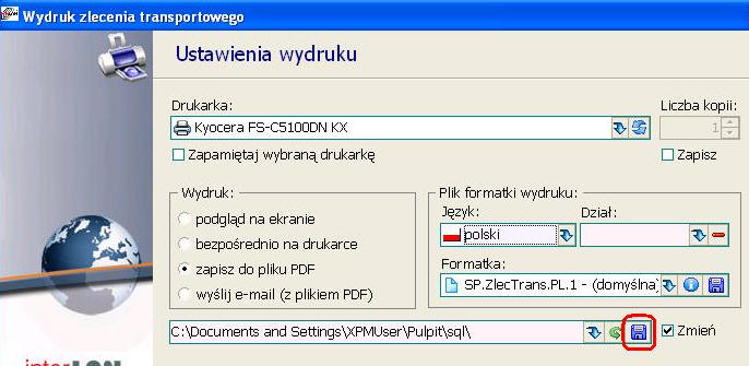 38. Zapamiętywanie ścieżek zapisu PDF 39.