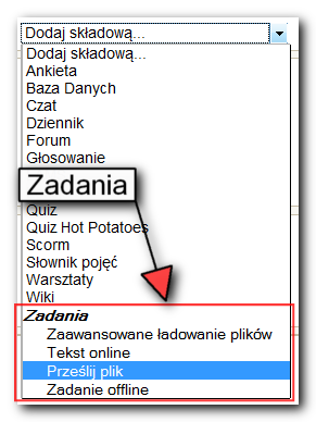 uczeń. Uczeń może podmieniać istniejący plik, który nie jest oznaczony jako wersja ostateczna. Uczniowie mogą też przesyłać uwagi wraz z plikiem.