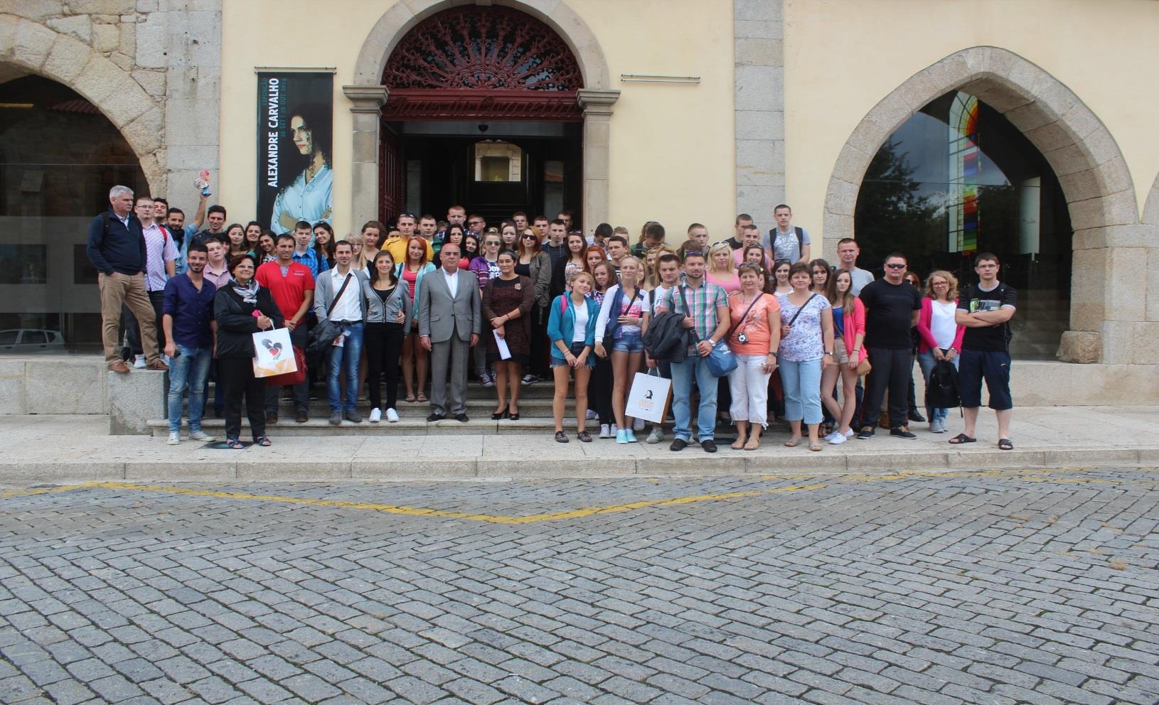 SPOTKANIE Z BURMISTRZEM BARCELOS W projekcie uczestniczyli również uczniowie z Włoch i Słowacji.