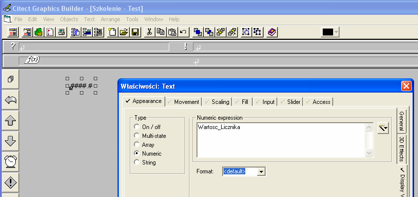 Komunikacja Variable Tags (Rysunek 3.24). Nazwa symboliczna utworzona w oprogramowaniu TwidoSoft jest adresem nowoutworzonej zmiennej.