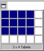 Word 2000 for Windows 71 Ćwiczenie 14 2.14. Tabele w Wordzie Tabela w Wordzie to uporządkowany układ komórek w postaci wierszy i kolumn, w które może być wpisywany tekst lub grafika.