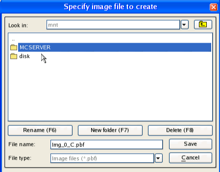 12. Możesz teraz nawigowad folder Mounted Resources (/mnt) serwera i udział sieciowy, który