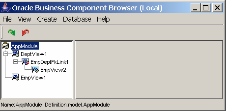 Testowanie komponentów w biznesowych w JDeveloper (1/2) JDeveloper umożliwia przetestowanie komponentów biznesowych w oderwaniu od konkretnego interfejsu narzędziem BC