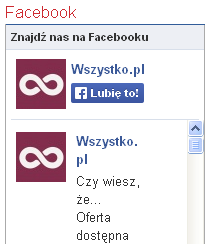 Użytkownik może również przypisać swoje konto w sklepie do konta w portalu Facebook.