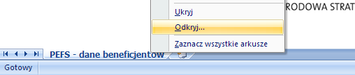 103 21.2. Import uczestników z PEFS Rejestracja programu Opcja importu danych z formularza PEFS dostępna jest tylko w zarejestrowanej wersji programu.