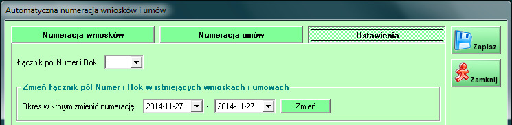Numeracja wspólna dla wszystkich rodzajów wniosków 3.