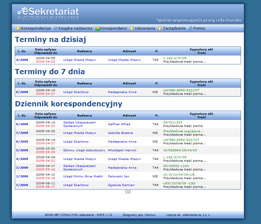 4. Korespondencja 4.2.