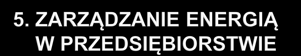 5.1. Wprowadzenie 5.2. Auto-audyt - procedura postępowania 5.3. Racjonalizacja użytkowania energii 5.4. Ogrzewanie pomieszczeń 5.5. Wentylacja 5.6. Izolacje cieplne 5.7.