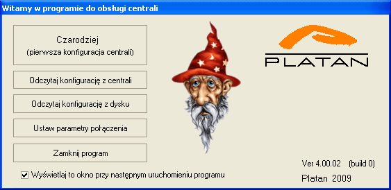 4. WIZZARD w programie MicraPC Po uruchomieniu programu MicraPC pojawia się okno Wizzard.