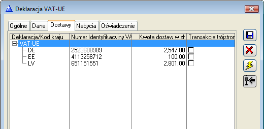 Zakładka: Ogólne Rys. 9.22 Deklaracja podsumowująca Zakładka Ogólne.