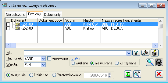 Płatność, zakładka: Atrybuty Na zakładce istnieje możliwość przypisania do płatności zdefiniowanych wcześniej module: Administrator, atrybutów.