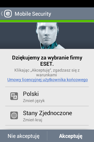 2 Instalacja 22 Instalacja ze sklepu Google Play Aby zainstalować produkt ESET Mobile Security, należy zastosować jedną z poniższych metod Otwórz aplikację Sklep Google Play w urządzeniu z systemem