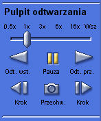 Divar Odtwarzacz Instrukcja obsługi Wyświetlanie obrazów PL 5 Korzystanie z pulpitu odtwarzania nagrań Pauza Kliknij przycisk Pauza, aby wstrzymać odtwarzanie.