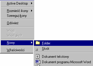 Windows 98 19 w systemie Windows, zawierać pliki i inne foldery. W systemie Windows katalogi można tworzyć w różny sposób. Poniżej pokazano najczęściej stosowane.