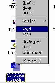 22 Zastosowanie Informatyki Ctrl+C Ctrl+V Kopiowanie pliku za pomocą kombinacji klawisz Ctrl+C (kopiowanie do pamięci zaznaczonego pliku) i Ctrl+V wklejanie do