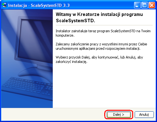 http:// e-mail: przemyslaw.migacz@gmail.com Instalacja krok po kroku /instalacja programu, serwera bazy danych/ Wymagania: Maszyna wirtualna JAVA wersja 1.