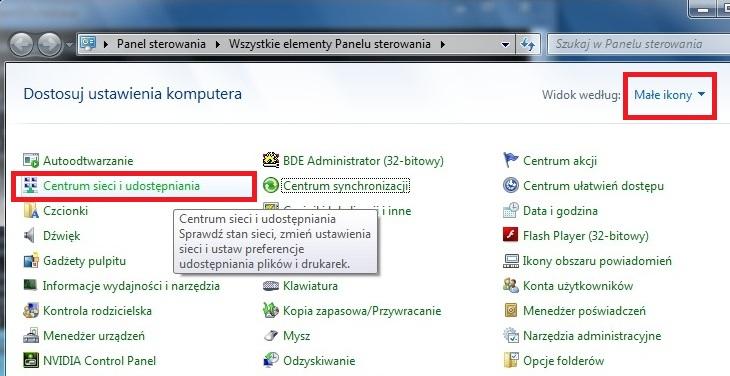 5. Aby System Windows 7 poprawnie udostępnił folder z programu i przy łączeniu sie klientów nie