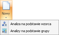 Edycja Badania - okno zawiera dodatkową zakładkę Analizy.