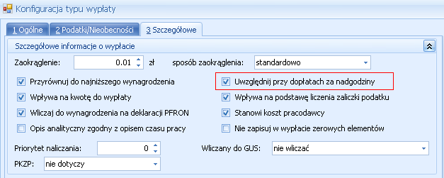 W programie wynagrodzenie za godzinę nadliczbowa składa się z 2 elementów: Wynagrodzenie powyżej normy ("wynagrodzenie normalne ) - standardowo generuje się wraz z wynagrodzeniem zasadniczym