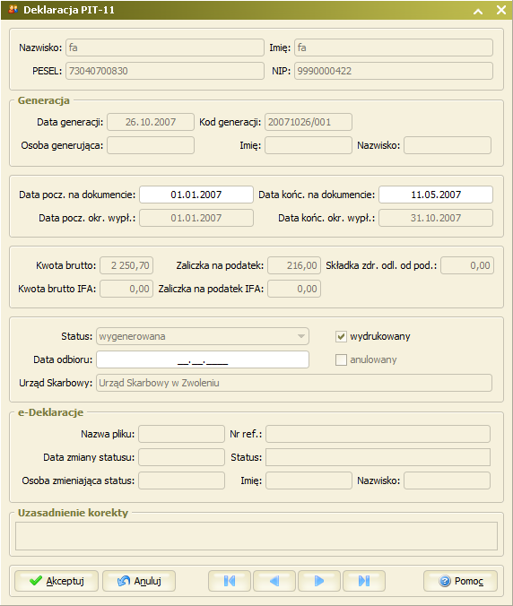 4. Opis działania funkcji. Eksportuj do XML: 1.