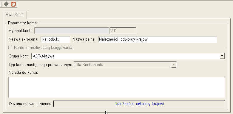 Jeśli importujemy plan kont z innego roku obrotowego tej samej firmy zaimportowane zostaną wszystkie konta syntetyczne i analityczne.